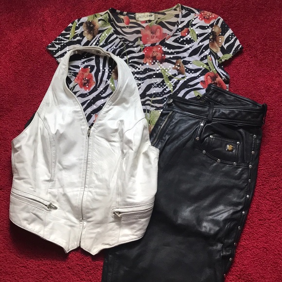 Harley-Davidson Denim - HARLEY  LEATHER JEANS💕💕🐞